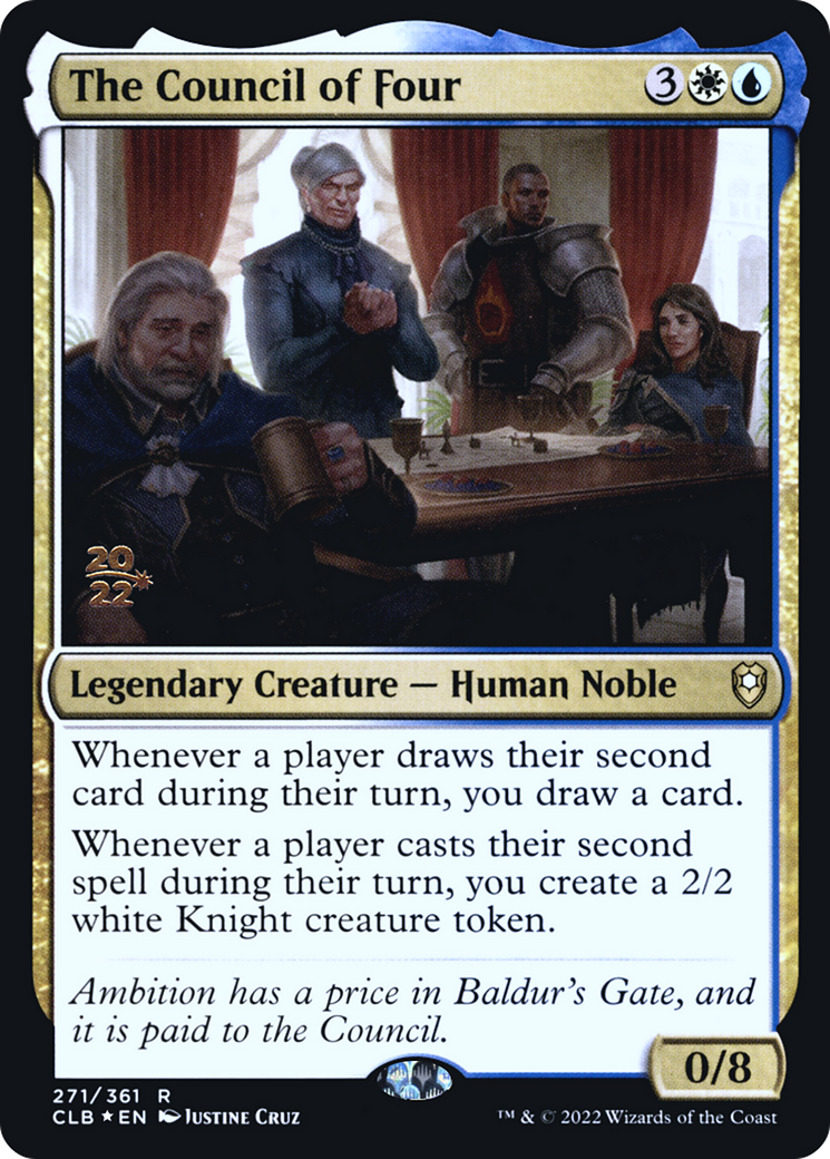 Image of The Council of Four (PRE-271) - Battle for Baldur's Gate Promos Foil