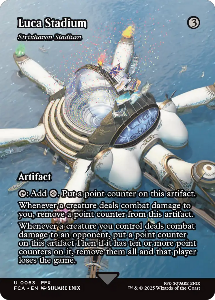 Image of Luka Stadium - Strixhaven Stadium (Showcase) (Misprint) (FCA-063) - FINAL FANTASY: Through the Ages / Luca Stadium (Borderless) Foil