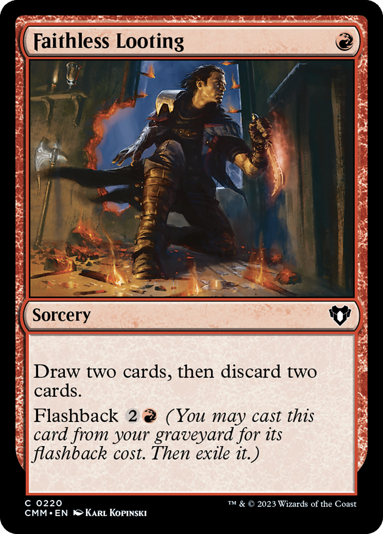 Image of Faithless Looting (CMM-220) - Commander Masters