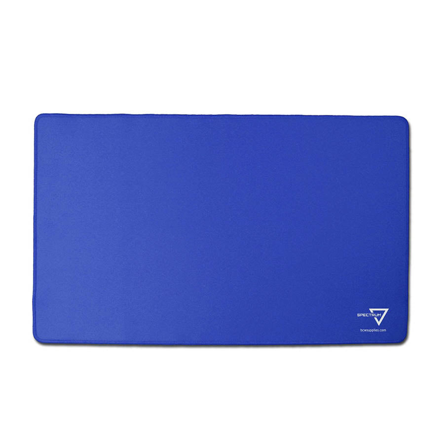 BCW SUPPLIES: SPECTRUM PLAYMAT: STITCHED BLUE (1-PLAYMAT-BLU)