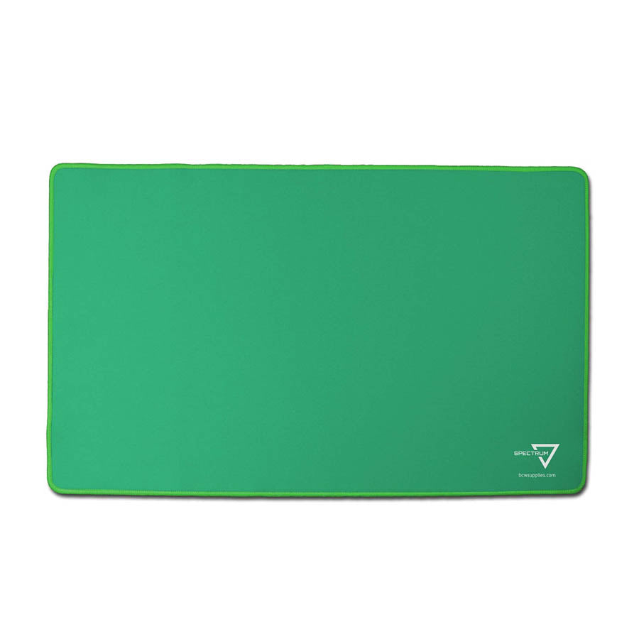 BCW SUPPLIES: SPECTRUM PLAYMAT: STITCHED GREEN (1-PLAYMAT-GRN)