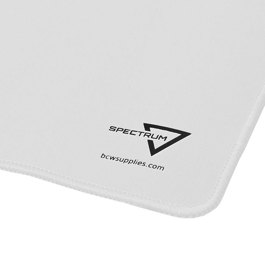 Image of BCW SUPPLIES: SPECTRUM PLAYMAT: STITCHED WHITE (1-PLAYMAT-WHI)