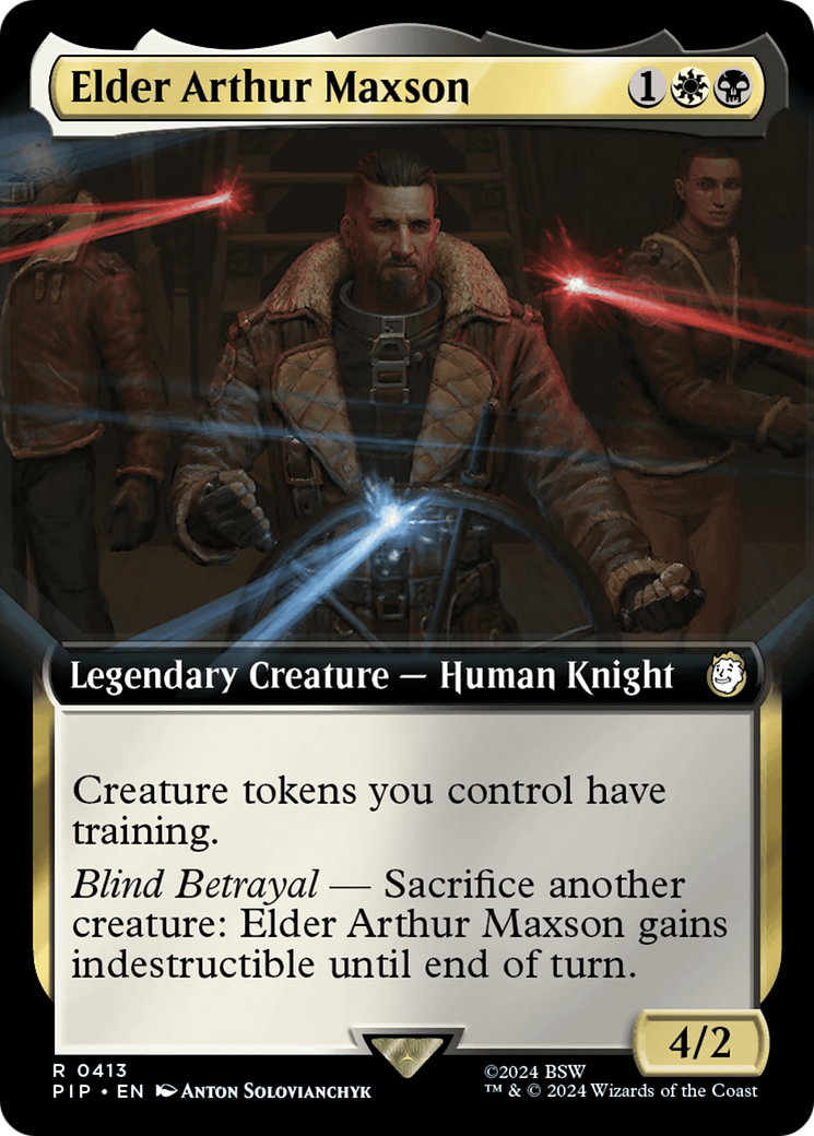 Image of Elder Arthur Maxson (Extended Art) (PIP-413) - Fallout: (Extended Art) Foil