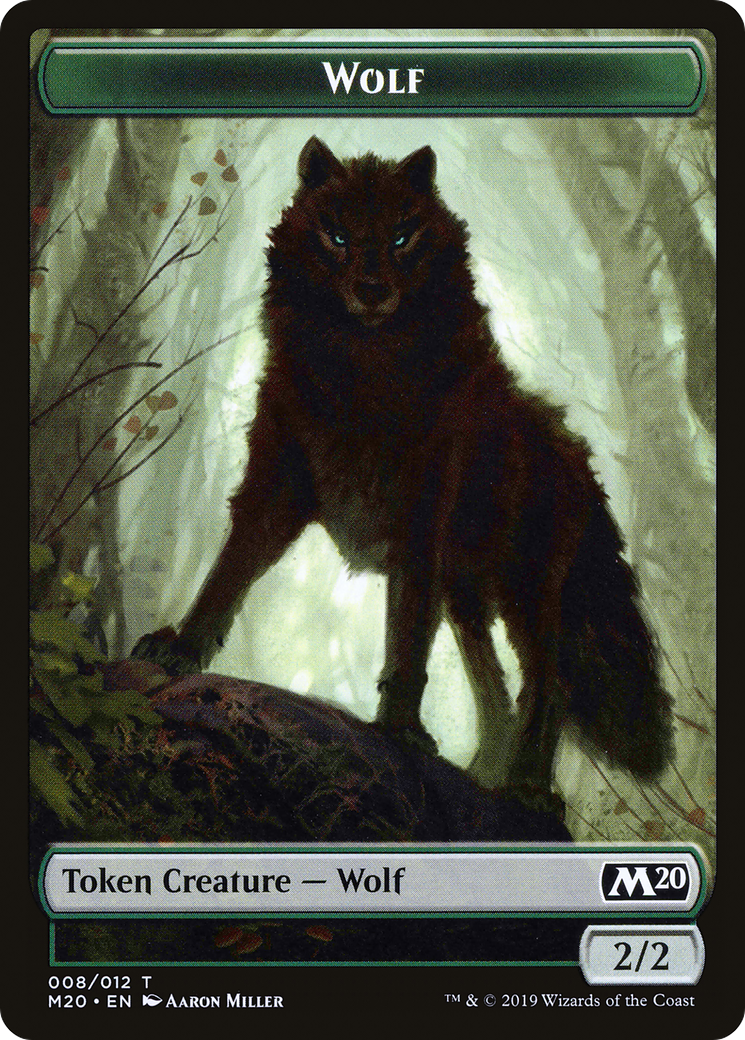 Image of Wolf Token (M20-008) - Core Set 2020 Tokens