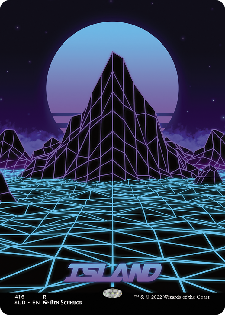 Image of Island (416) (SLD-416) - Secret Lair Drop (Borderless) Foil
