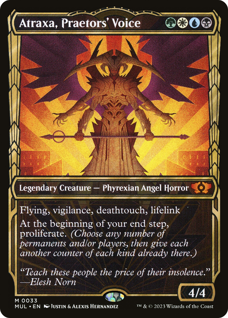 Image of Atraxa, Praetors' Voice (MUL-033) - Multiverse Legends: (Showcase) Foil