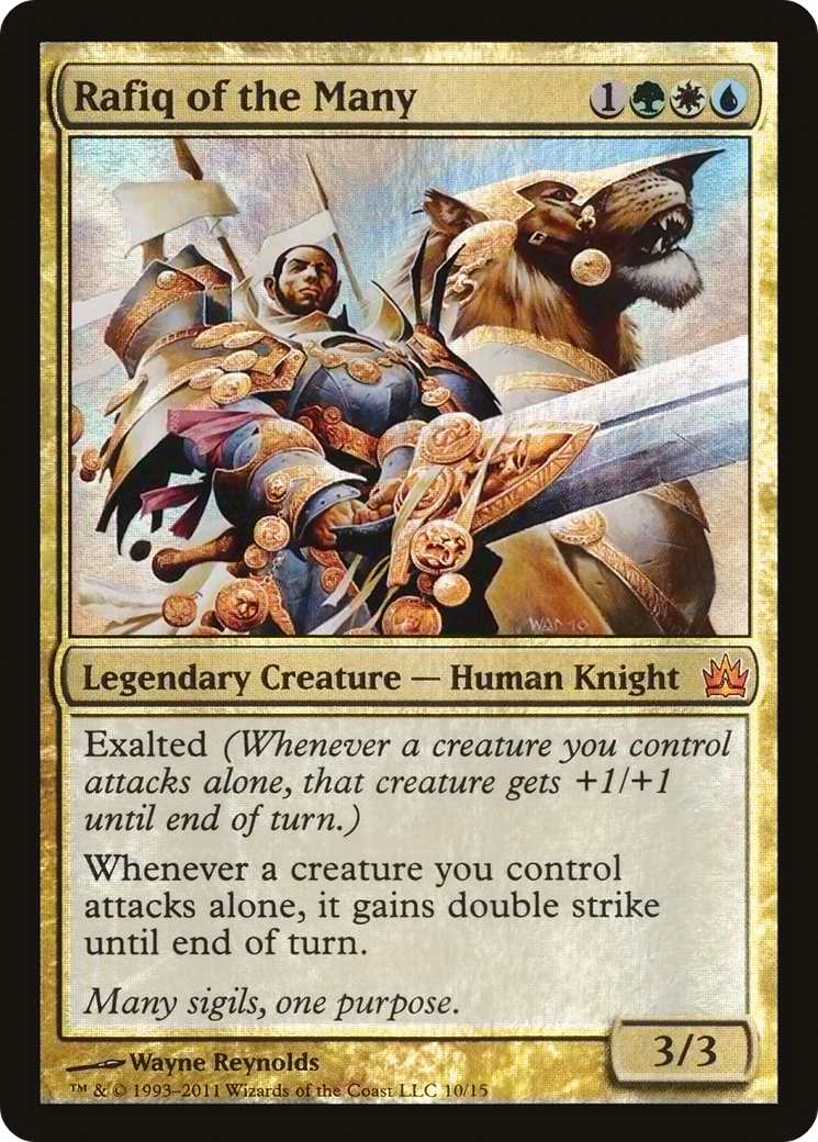 Image of Rafiq of the Many (V11-) - From the Vault: Legends Foil