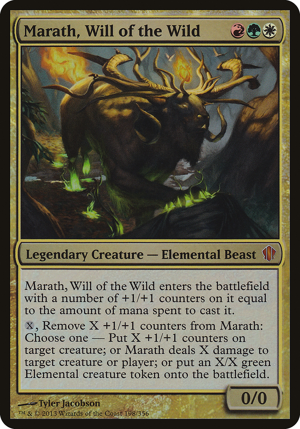 Image of Marath, Will of the Wild (Commander 2013) (OVER-198) - Commander 2013 Oversized Foil