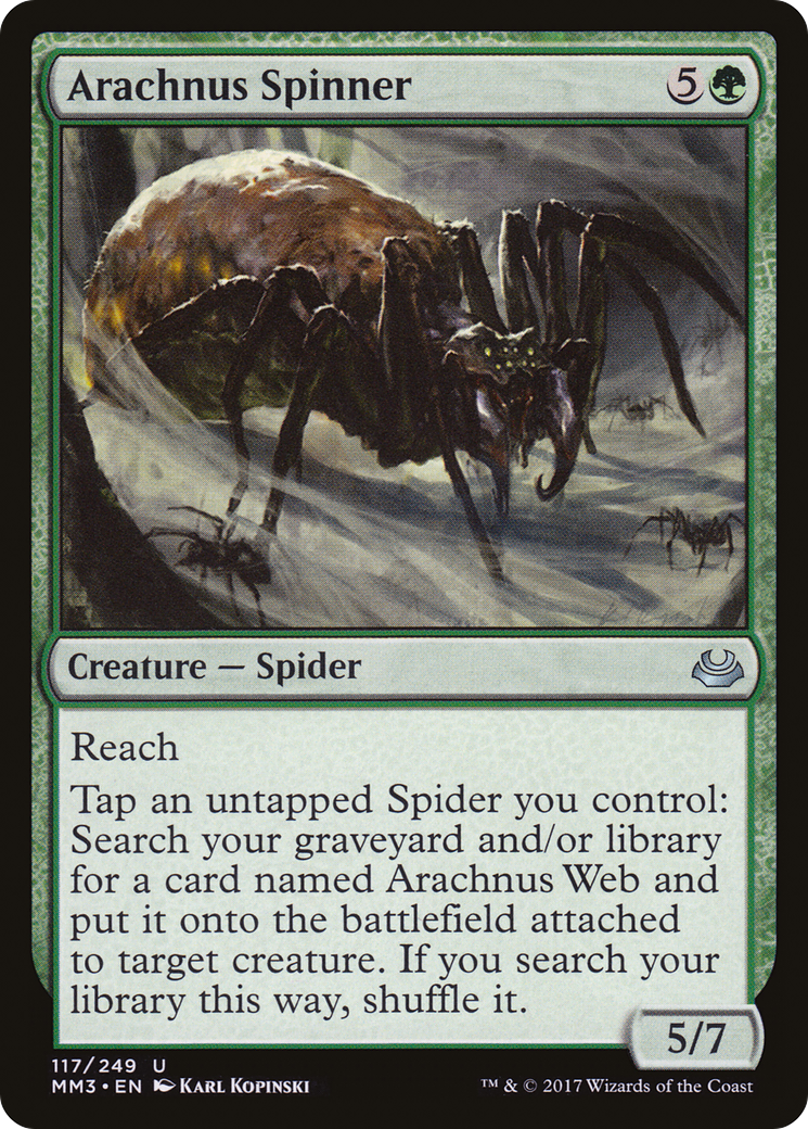 Image of Arachnus Spinner (MM3-117) - Modern Masters 2017 Foil