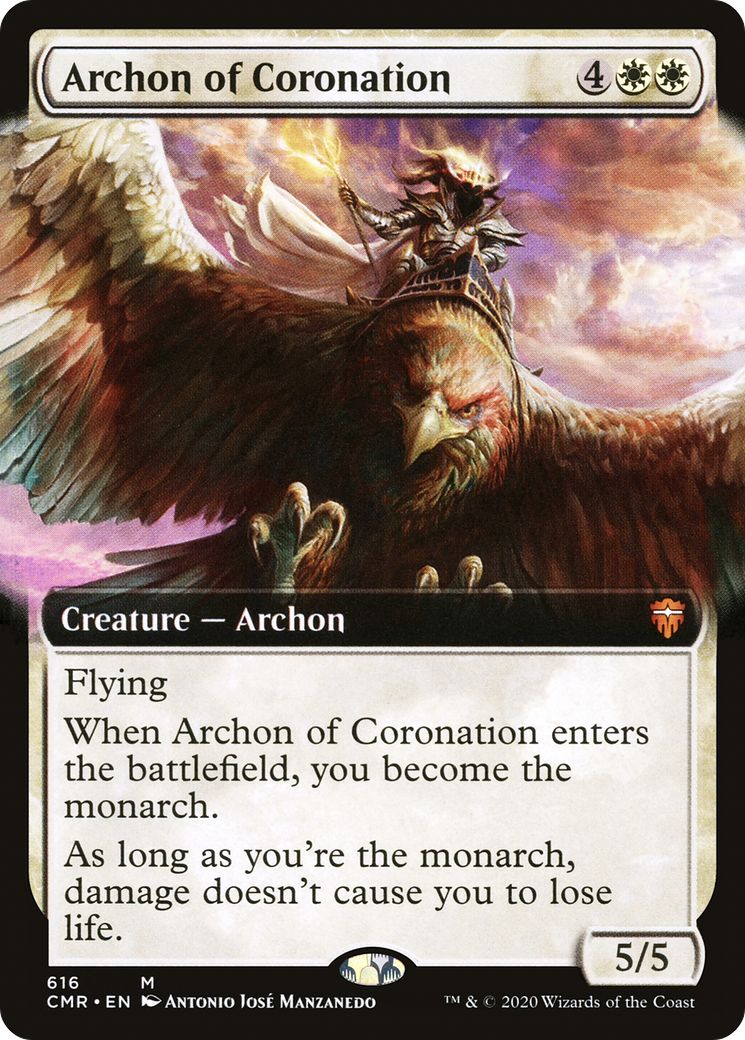 Image of Archon of Coronation (Extended Art) (CMR-616) - Commander Legends: (Extended Art) Foil