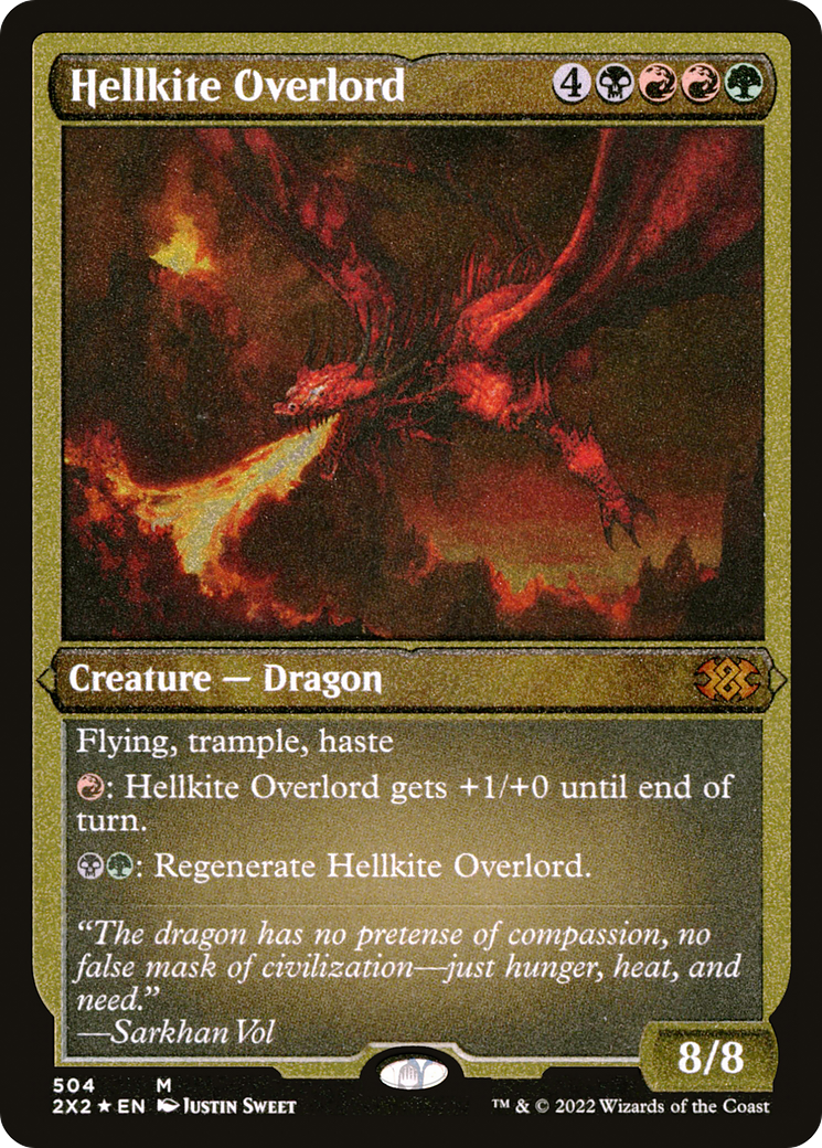 Image of Hellkite Overlord (2X2-504) - Double Masters 2022 Foil