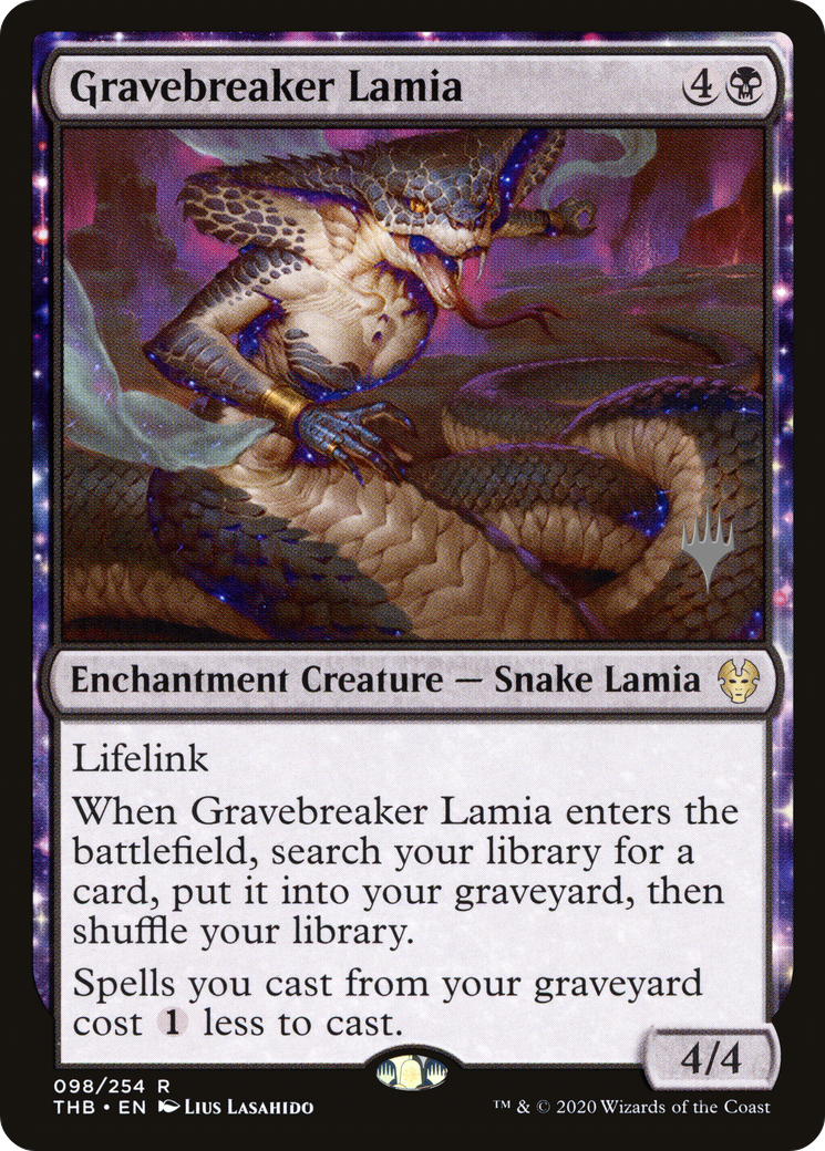 Image of Gravebreaker Lamia (PPTHB-98P) - Theros Beyond Death Promos: (enchantment)