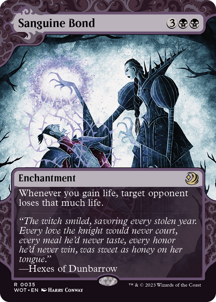 Image of Sanguine Bond (WOT-035) - Wilds of Eldraine: Enchanting Tales: (Showcase) (Borderless)