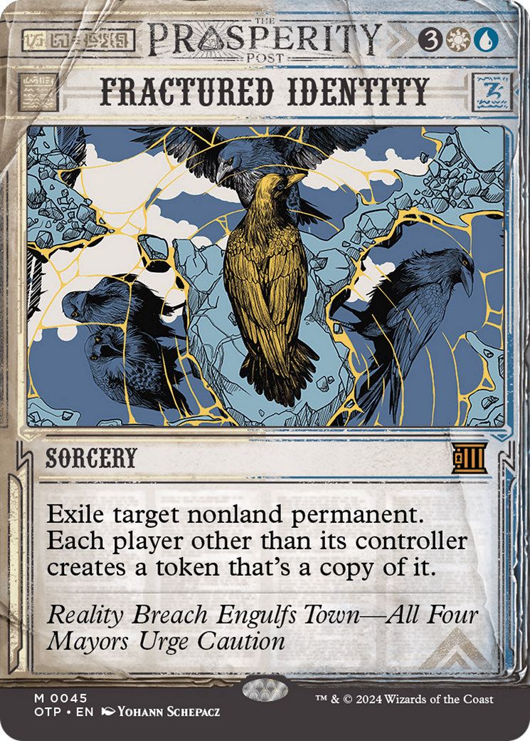 Image of Fractured Identity (OTP-045) - Breaking News: (Showcase) (Borderless) Foil