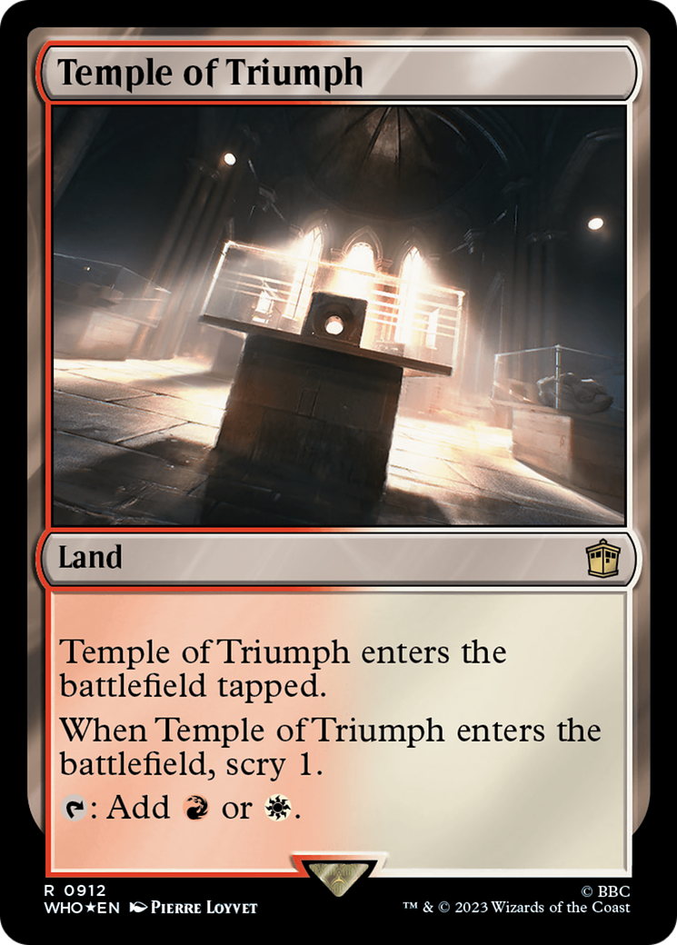 Image of Temple of Triumph (Surge Foil) (WHO-912) - Doctor Who Foil