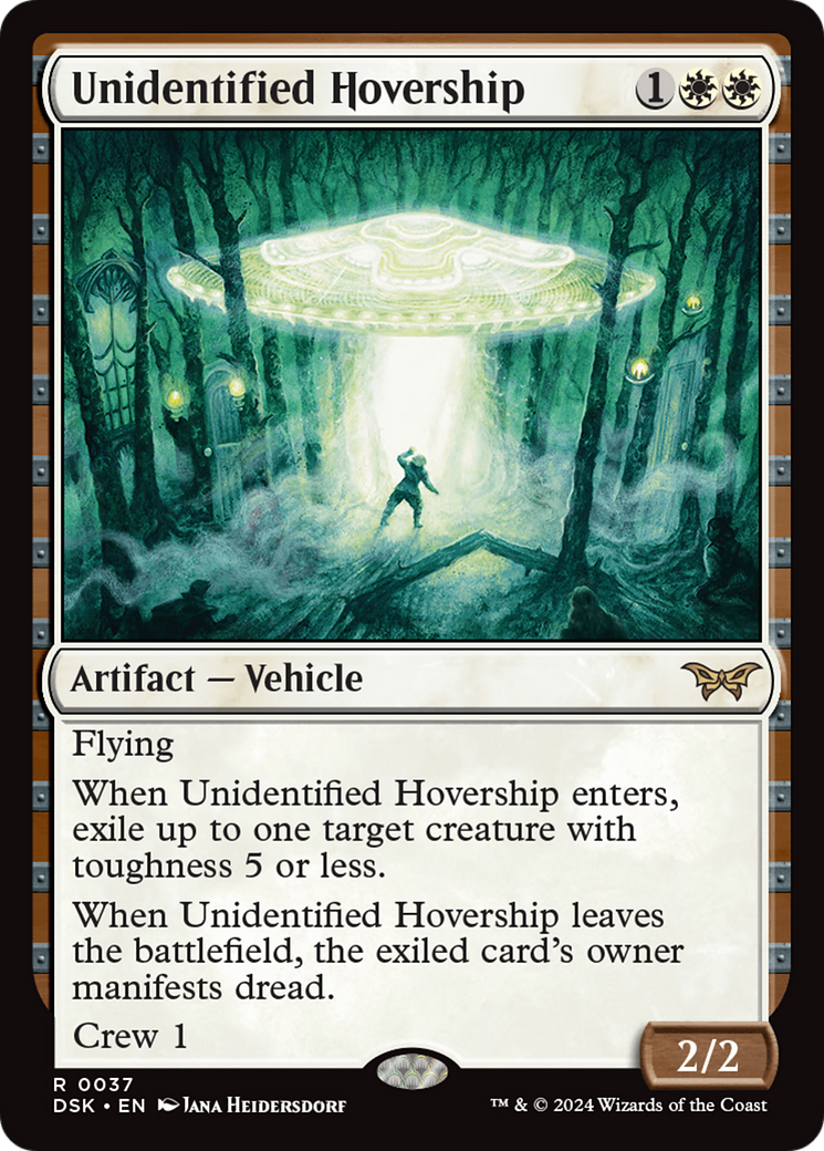 Image of Unidentified Hovership (DSK-037) - Duskmourn: House of Horror