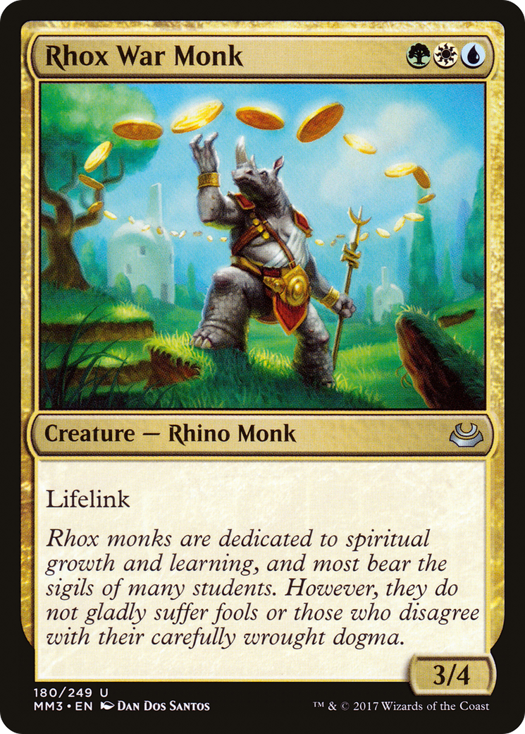 Image of Rhox War Monk (MM3-180) - Modern Masters 2017 Foil