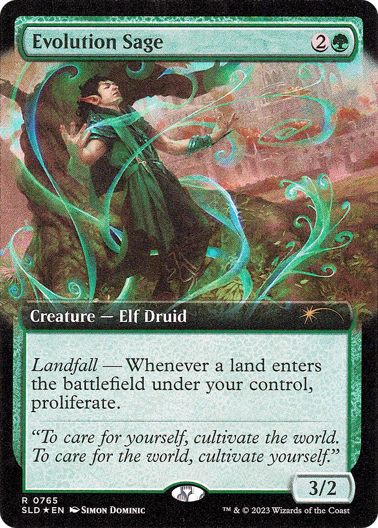 Image of Evolution Sage (Extended Art) (SLD-765) - Secret Lair Drop: (Extended Art) Foil