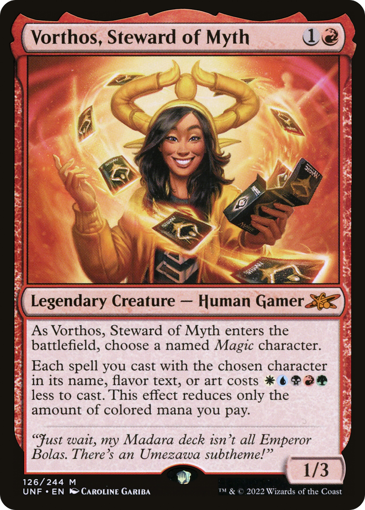 Image of Vorthos, Steward of Myth (UNF-126) - Unfinity Foil