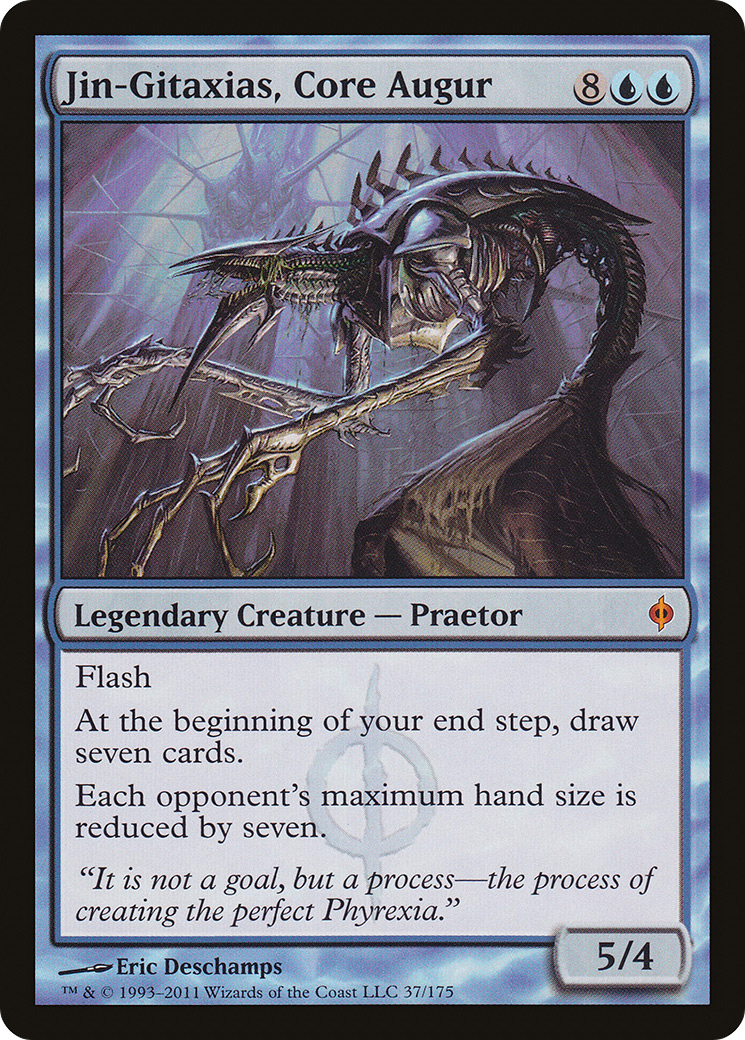 Image of Jin-Gitaxias, Core Augur (NPH-037) - New Phyrexia Foil