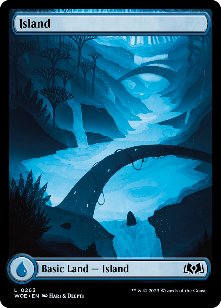 Image of Island (0263) (WOE-263) - Wilds of Eldraine: (Full Art) Foil