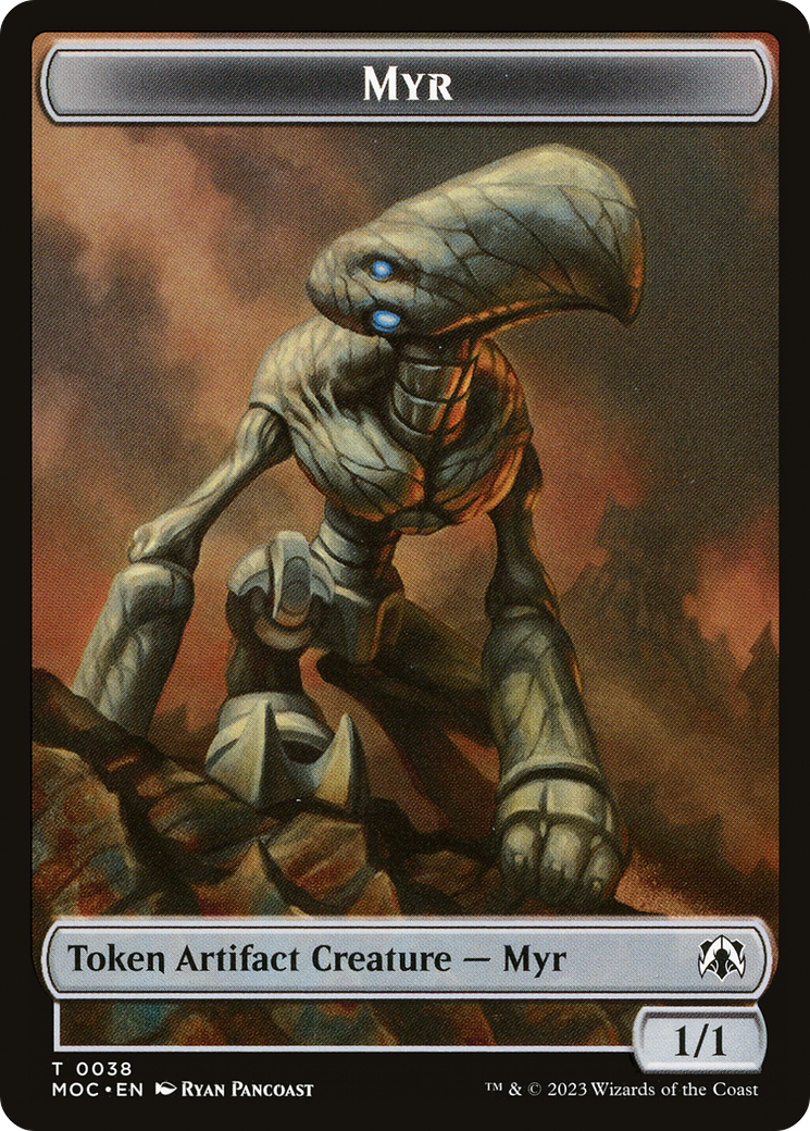Image of Myr (TMOC-038) - March of the Machine Commander Tokens