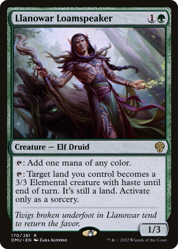 Image of Llanowar Loamspeaker (DMU-170) - Dominaria United Foil