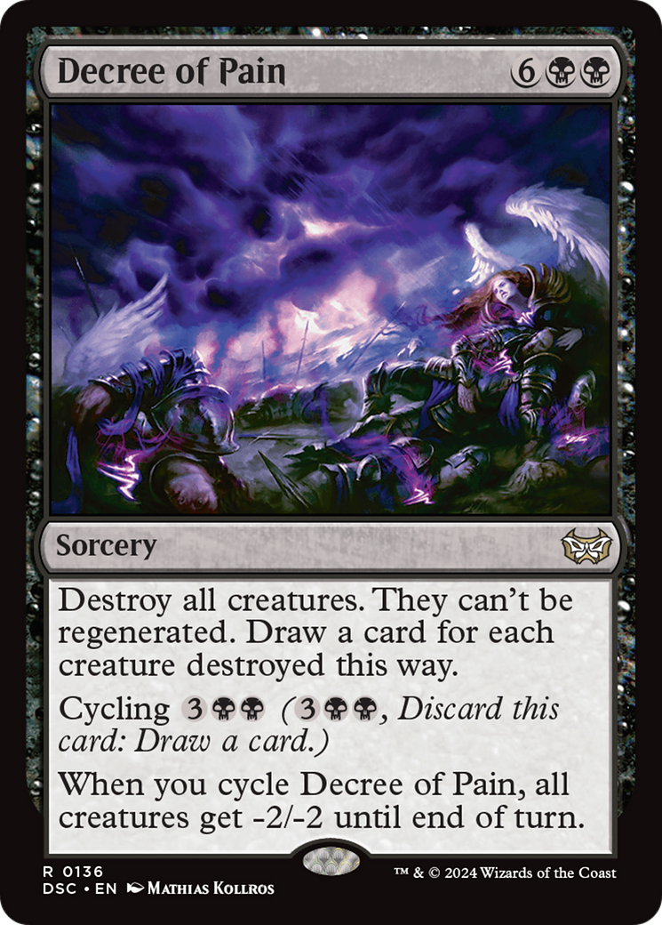 Image of Decree of Pain (DSC-136) - Duskmourn: House of Horror Commander