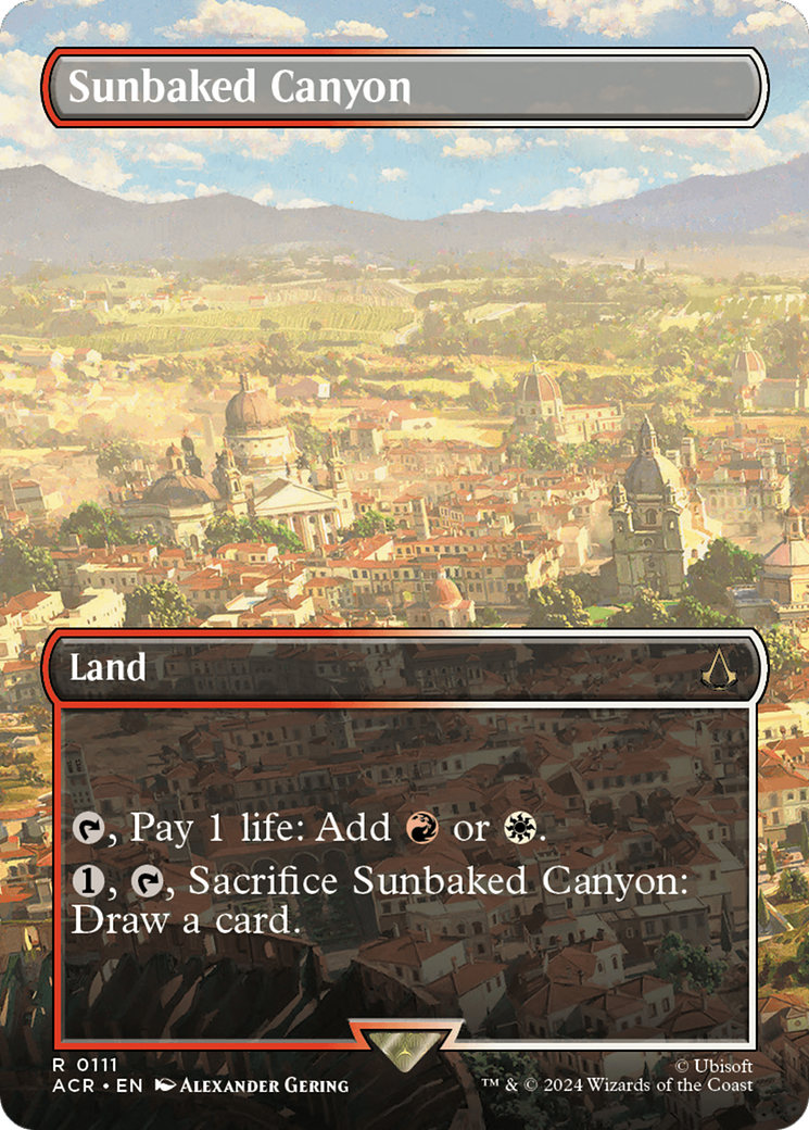 Image of Sunbaked Canyon (Borderless) (ACR-111) - Assassin's Creed (Borderless) Foil