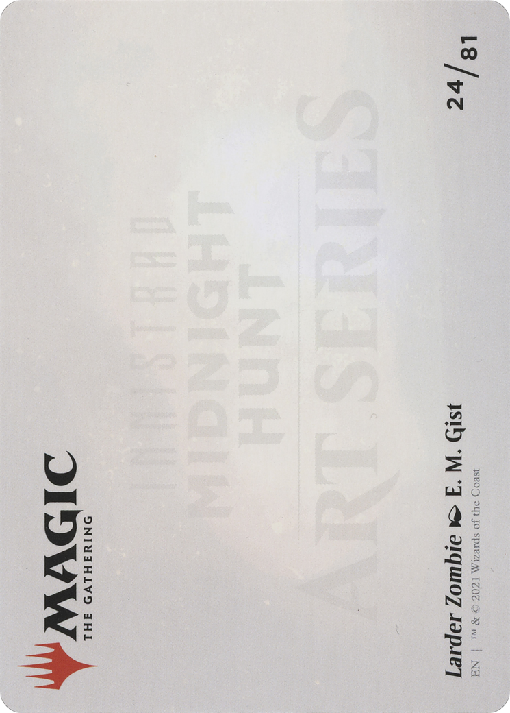 Image of Larder Zombie // Larder Zombie (AMID-024) - Midnight Hunt Art Series (Borderless) Foil