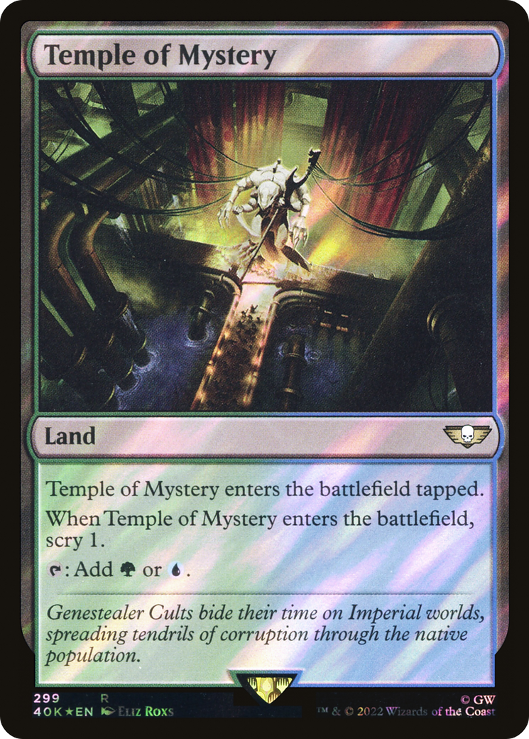 Image of Temple of Mystery (Surge Foil) (40K-299) - Warhammer 40,000 Commander Foil