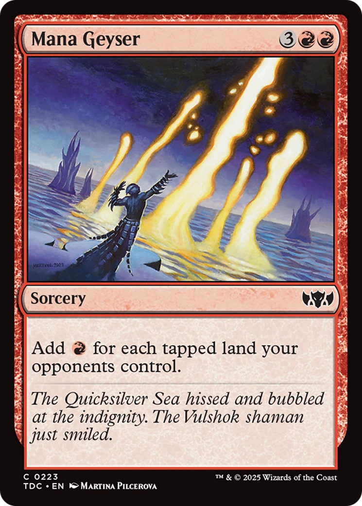 Image of Mana Geyser (TDC-223) - Commander: Tarkir: Dragonstorm