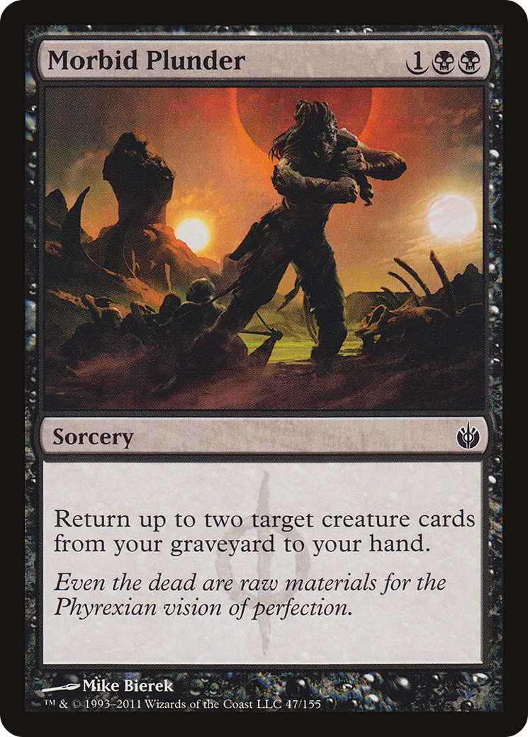Image of Morbid Plunder (MBS-047) - Mirrodin Besieged Foil