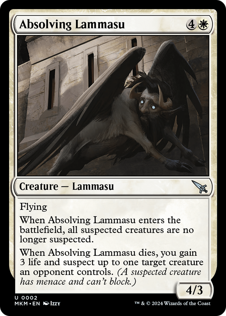 Image of Absolving Lammasu (MKM-002) - Murders at Karlov Manor Foil