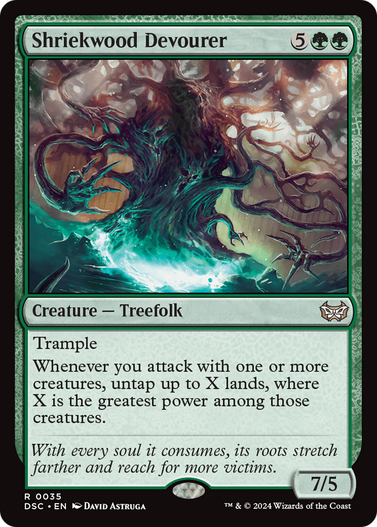 Image of Shriekwood Devourer (DSC-035) - Duskmourn: House of Horror Commander