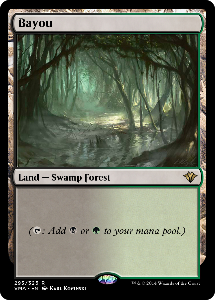 Image of Bayou (VMA-293) - Vintage Masters Foil