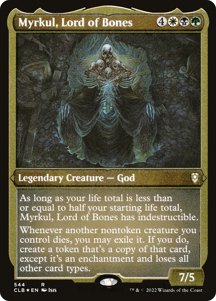 Image of Myrkul, Lord of Bones (CLB-544) - Commander Legends: Battle for Baldur's Gate Etched Foil