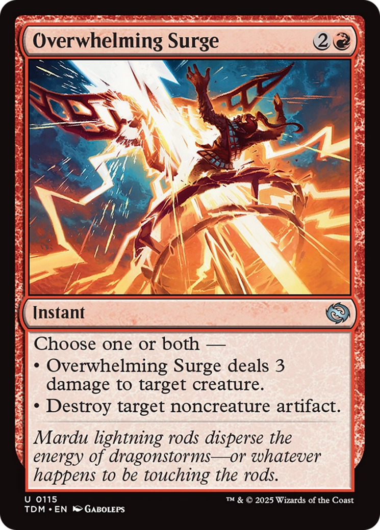 Image of Overwhelming Surge (TDM-115) - Tarkir: Dragonstorm