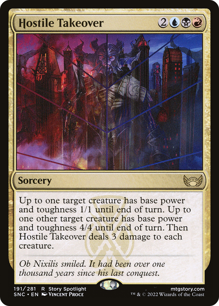 Image of Hostile Takeover (SNC-191) - Streets of New Capenna Foil
