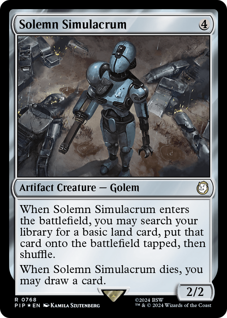 Image of Solemn Simulacrum (Surge Foil) (PIP-768) - Fallout Foil
