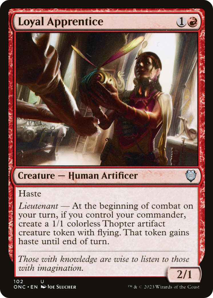 Image of Loyal Apprentice (ONC-102) - Phyrexia: All Will Be One Commander