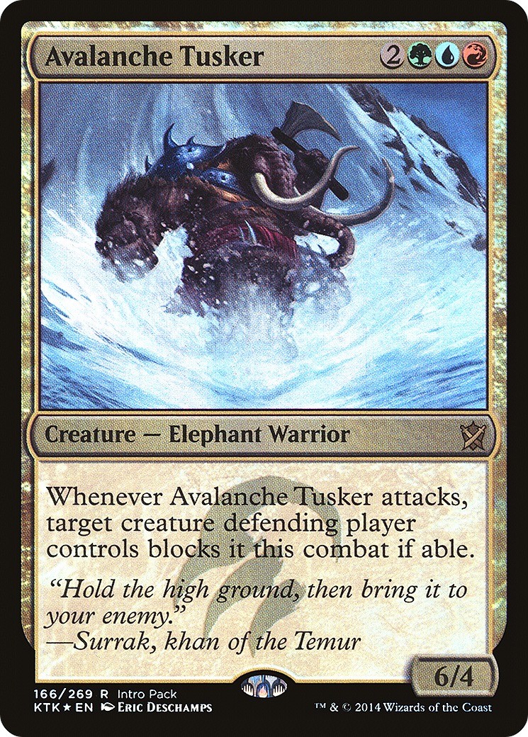 Image of Avalanche Tusker (UMP-166) - Khans of Tarkir Promos Foil