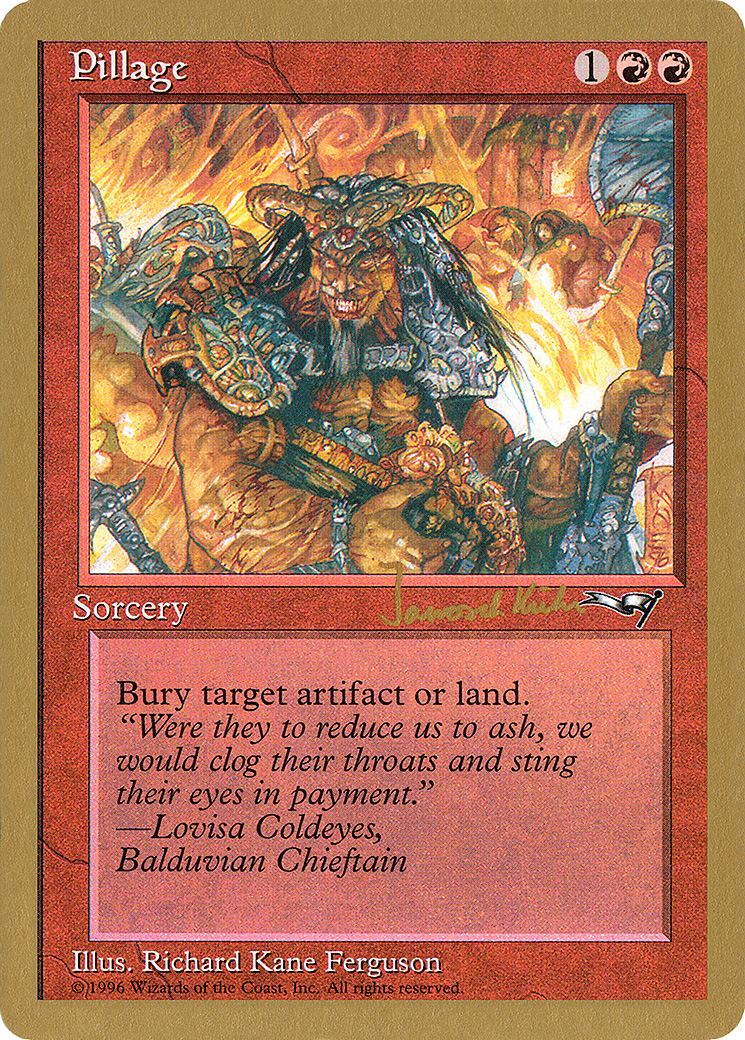 Image of Pillage - 1997 Janosch Kuhn (ALL) (WCD-) - World Championship Decks 1997