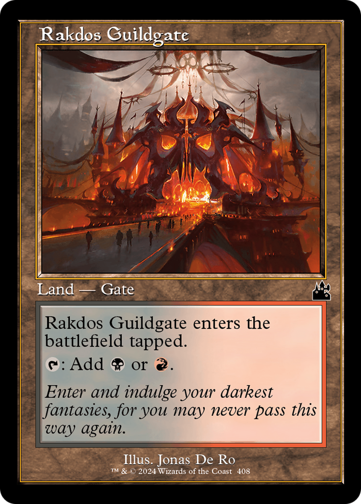 Image of Rakdos Guildgate (Retro Frame) (RVR-408) - Ravnica Remastered