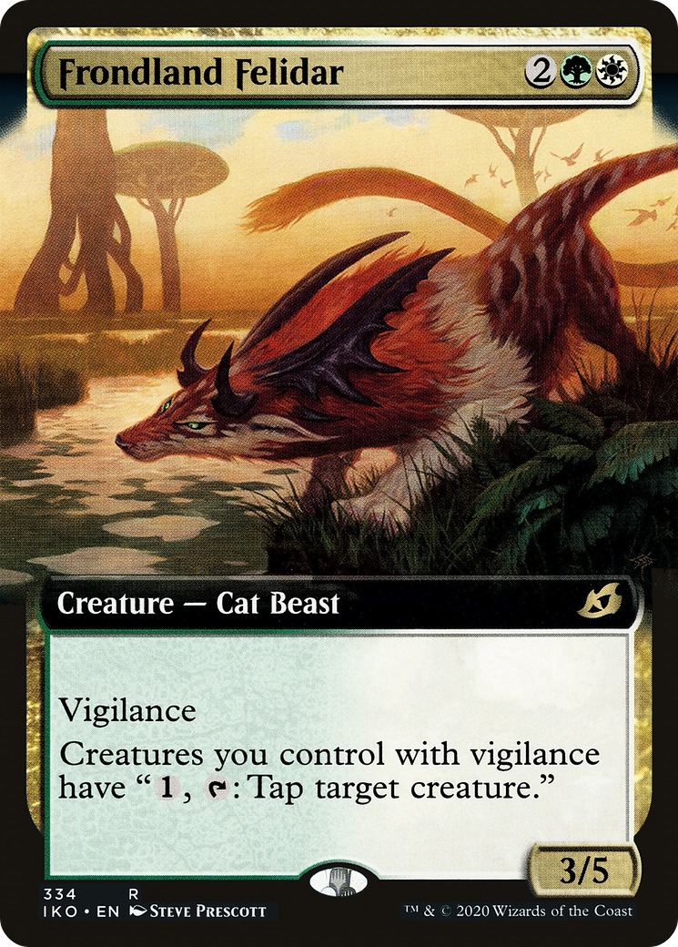 Image of Frondland Felidar (Extended Art) (IKO-334) - Ikoria: Lair of Behemoths: (Extended Art)