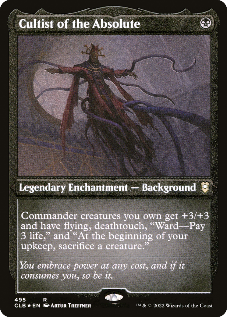 Image of Cultist of the Absolute (CLB-495) - Commander Legends: Battle for Baldur's Gate Etched Foil