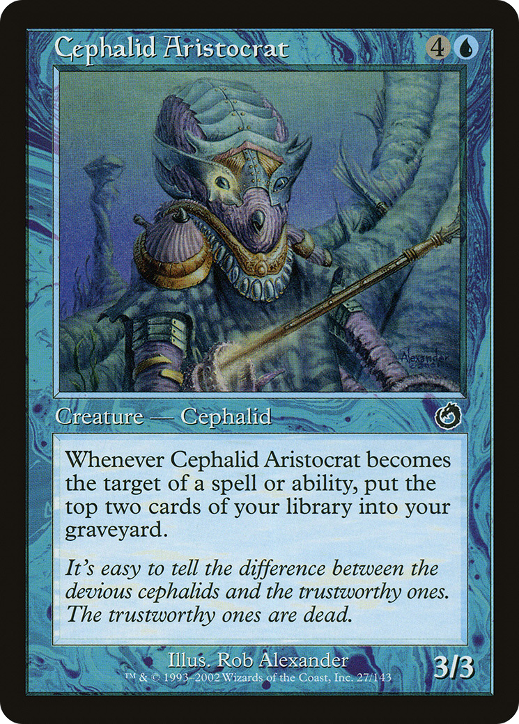Image of Cephalid Aristocrat (TOR-027) - Torment Foil