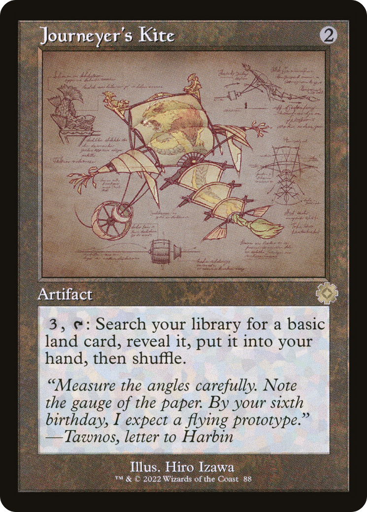 Image of Journeyer's Kite (Schematic) (BRR-088) - The Brothers' War Retro Artifacts