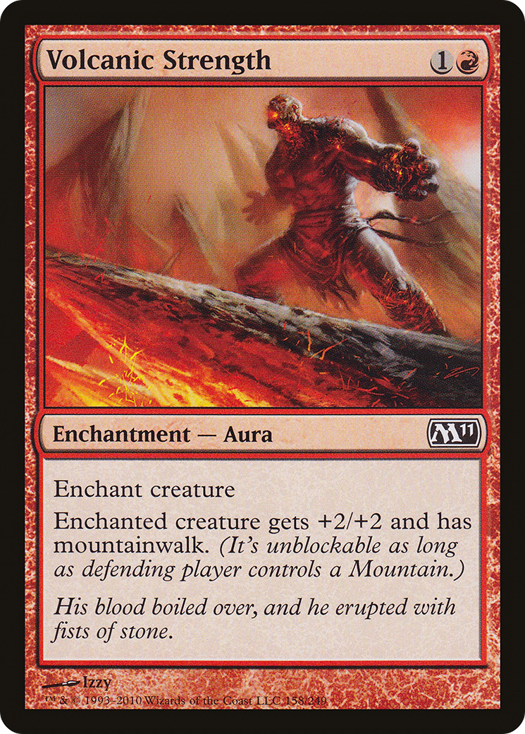 Image of Volcanic Strength (M11-158) - Magic 2011 Foil