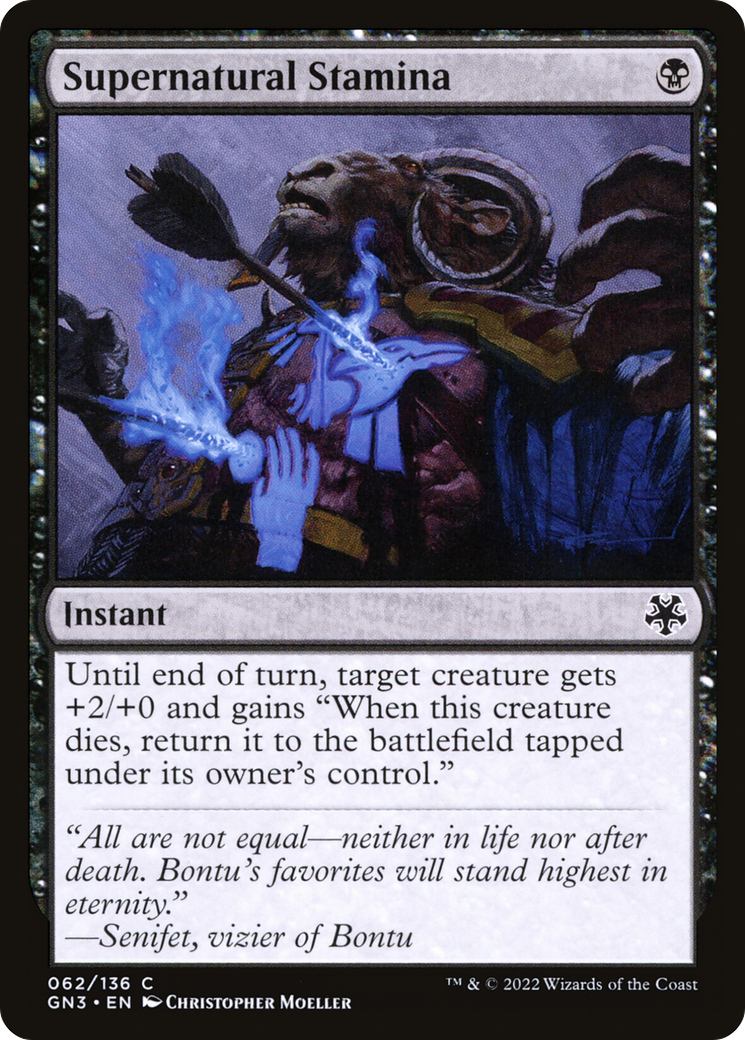 Image of Supernatural Stamina (GN3-062) - Game Night: Free-for-All